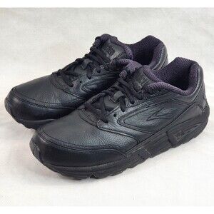 Brooks Addiction Walker Women Sz 10 Comfort Outdoor Athletic Shoes Triple Black